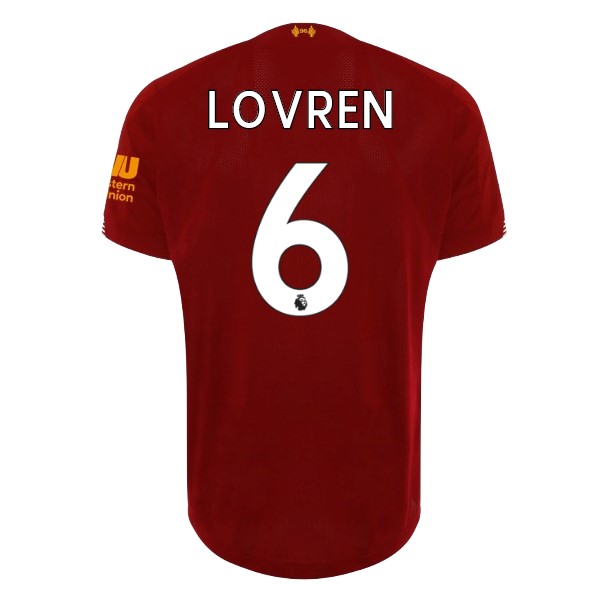 Camiseta Liverpool NO.6 Lovren Primera equipación 2019-2020 Rojo